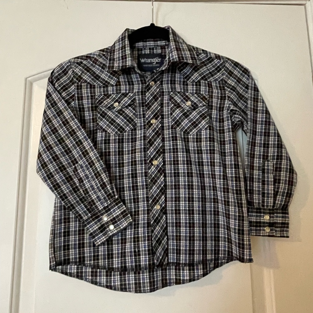 Wrangler boys classic pearl snap shirt